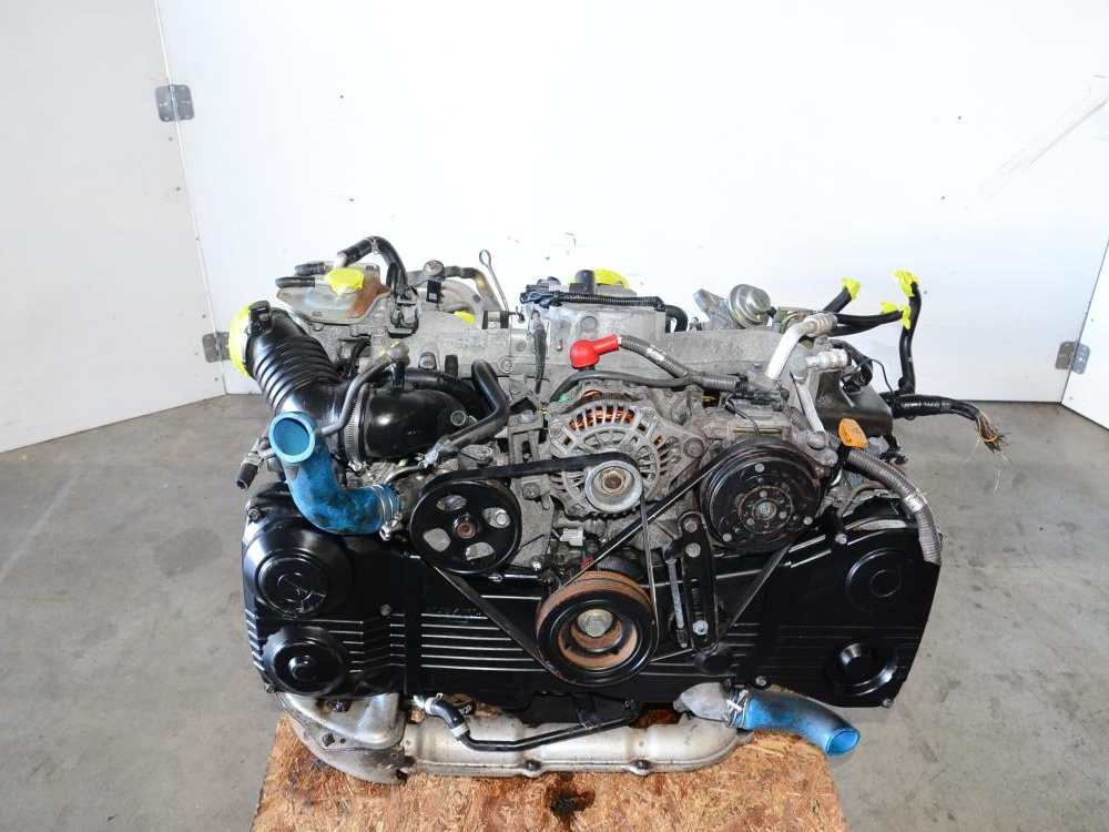 JDM 02 03 04 05 SUBARU WRX EJ205 AVCS 2.0L TURBO ENGINE WITH 5 SPEED TRANS: Image 1