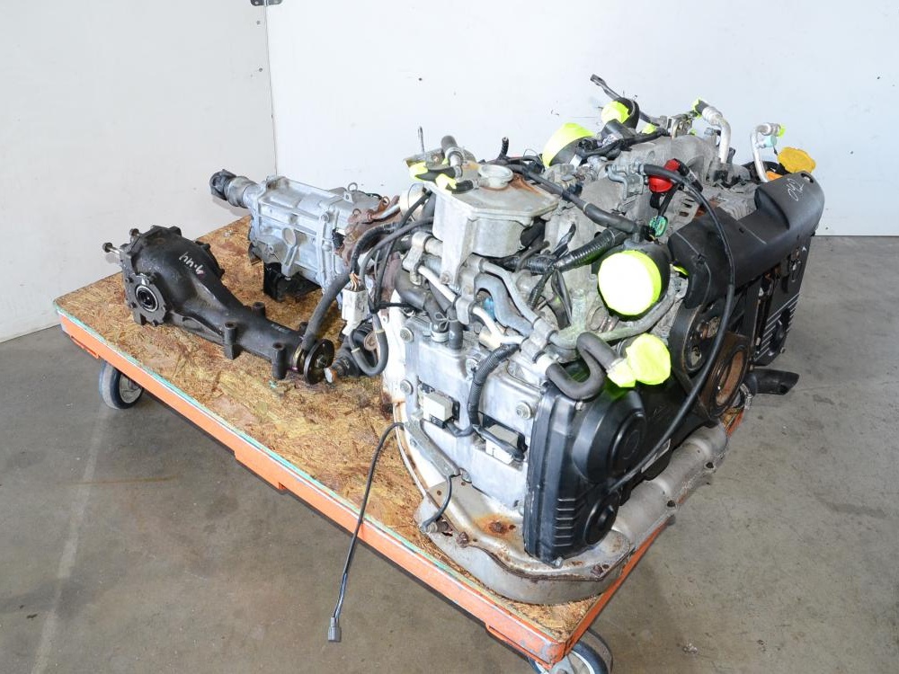JDM 02 03 04 05 SUBARU WRX EJ205 AVCS 2.0L TURBO ENGINE WITH 5 SPEED TRANS: Image 4
