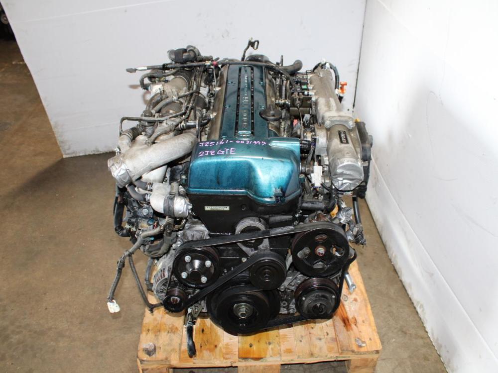 TOYOTA SUPRA ARISTO 2JZ GTE TWIN TURBO 3.0 ENGINE DOHC VVTI WITH WIRING HARNESS ECU: Image 1