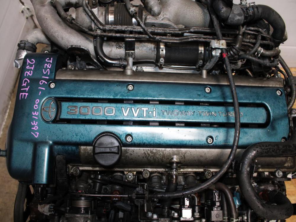TOYOTA SUPRA ARISTO 2JZ GTE TWIN TURBO 3.0 ENGINE DOHC VVTI WITH WIRING HARNESS ECU: Image 3
