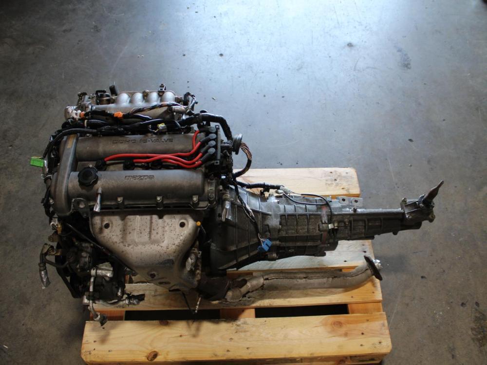 1998-2000 JDM MAZDA MIATA MX5 1.8L ENGINE DOHC BP WITH 6 SPEED MANUAL TRANSMISSION ECU HARNESS: Image 7